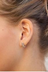 Ear Woman White Jewel Average